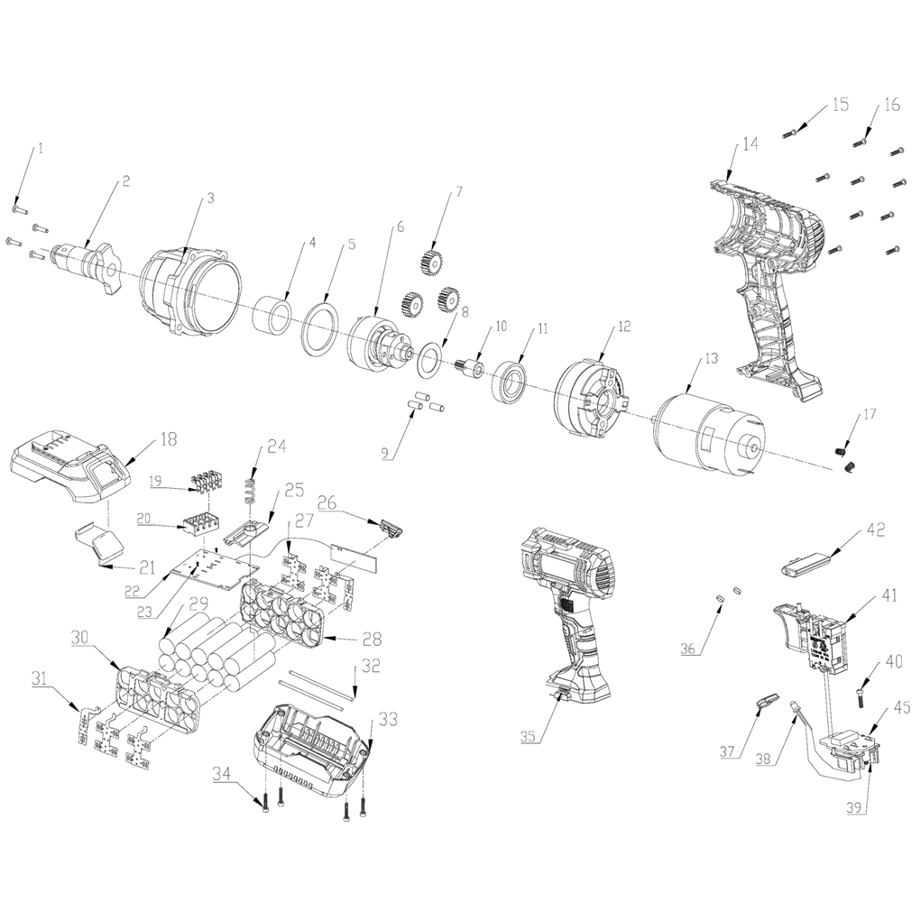 Ударный гайковерт аккумуляторный ГУЛ-251 К