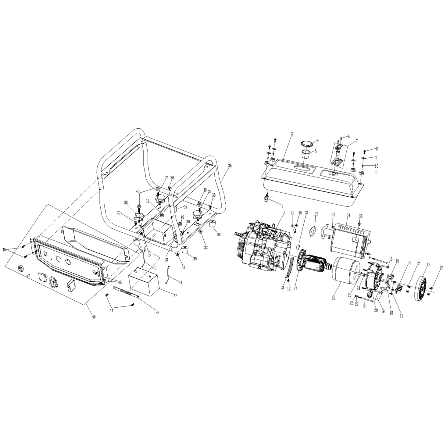 Генератор бензиновый GS-8000Е