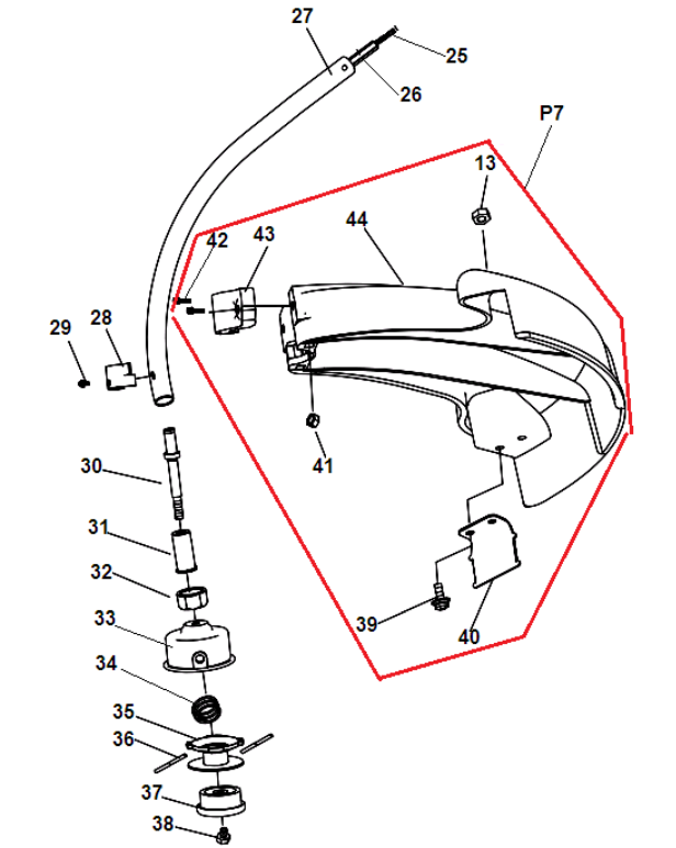 3 ШТАНГА - КОЖУХ ТРИММЕР CHAMPION Т252