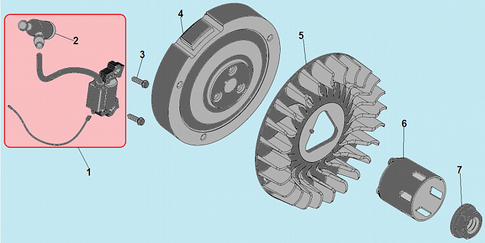 19 МАГНЕТО - МАХОВИК МОТОБЛОК CHAMPION ВC1193
