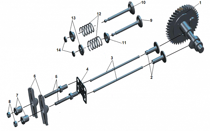 3 КЛАПАНА МОТОПОМПА CHAMPION GP52