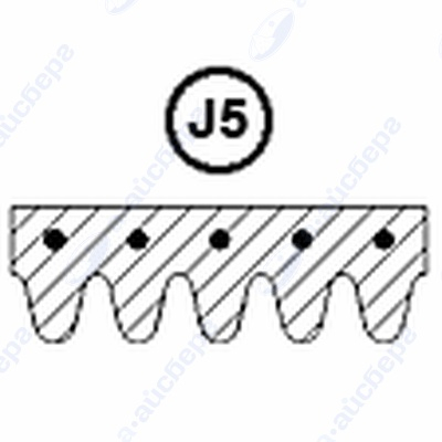 Ремень 1208 J5 Asko 108052054