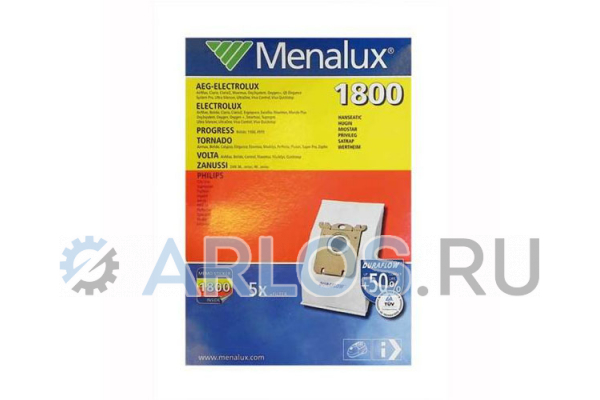 Мешок (5 шт. + микрофильтр) для пылесоса Electrolux 1800 9001961375